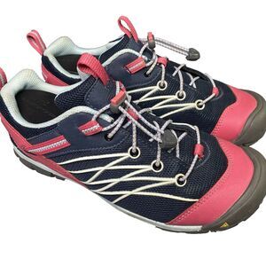 KEEN Sneakers Chandler CNX Bungee Outdoor All Terrain Hiking Shoes Womens 6 Blue